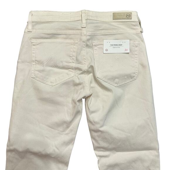 Adriano Goldschmeid AG NEW Womens Prima Crop Off White Jeans 24 - Picture 4 of 5